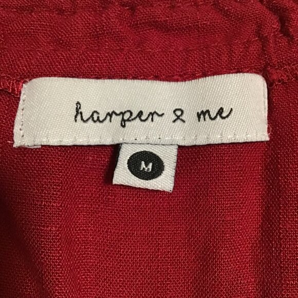 Harper & Me Off Shoulder Mini Tunic Dress Size M - Picture 11 of 14